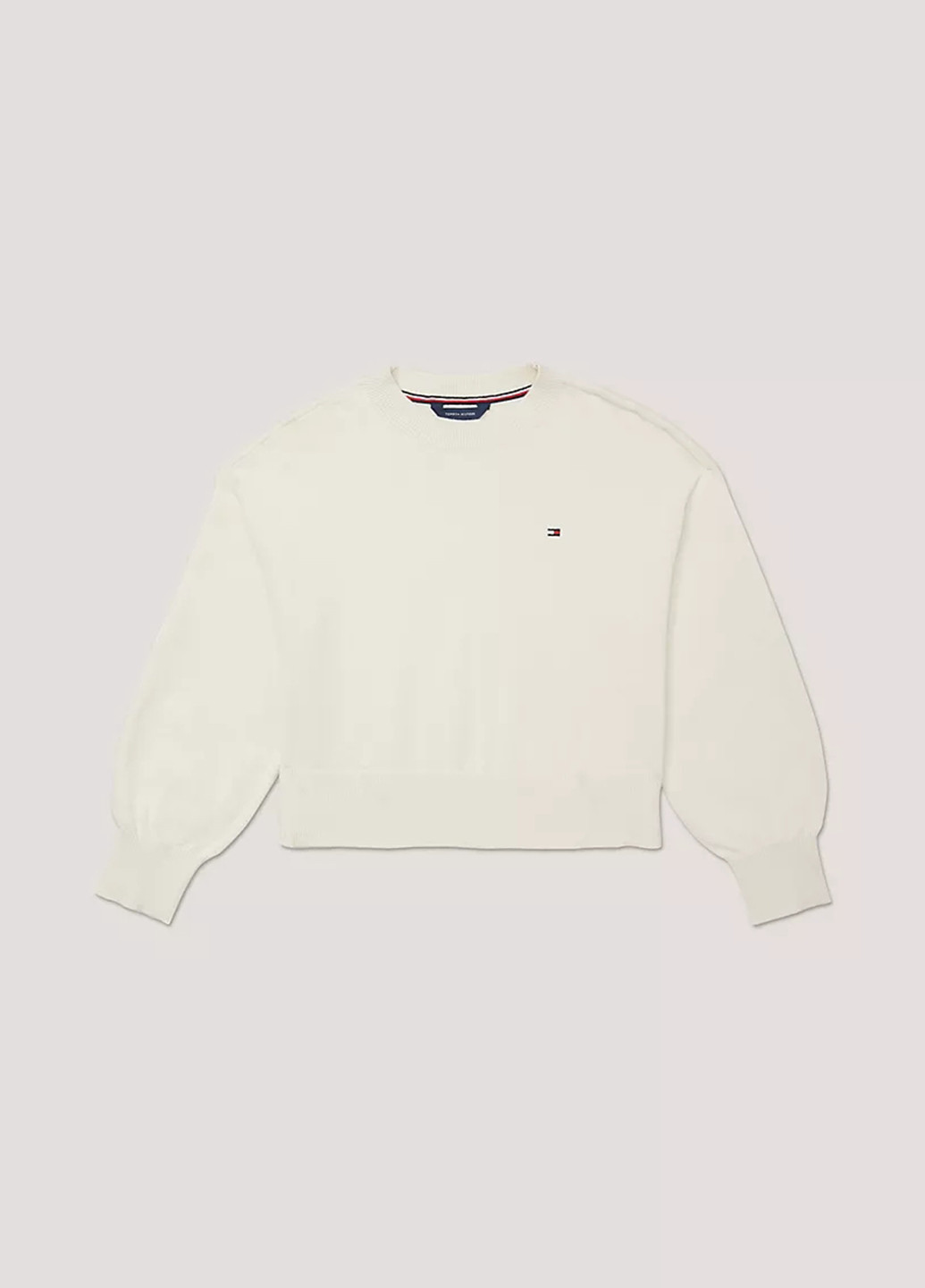 Молочний демісезонний светр джемпер Tommy Hilfiger
