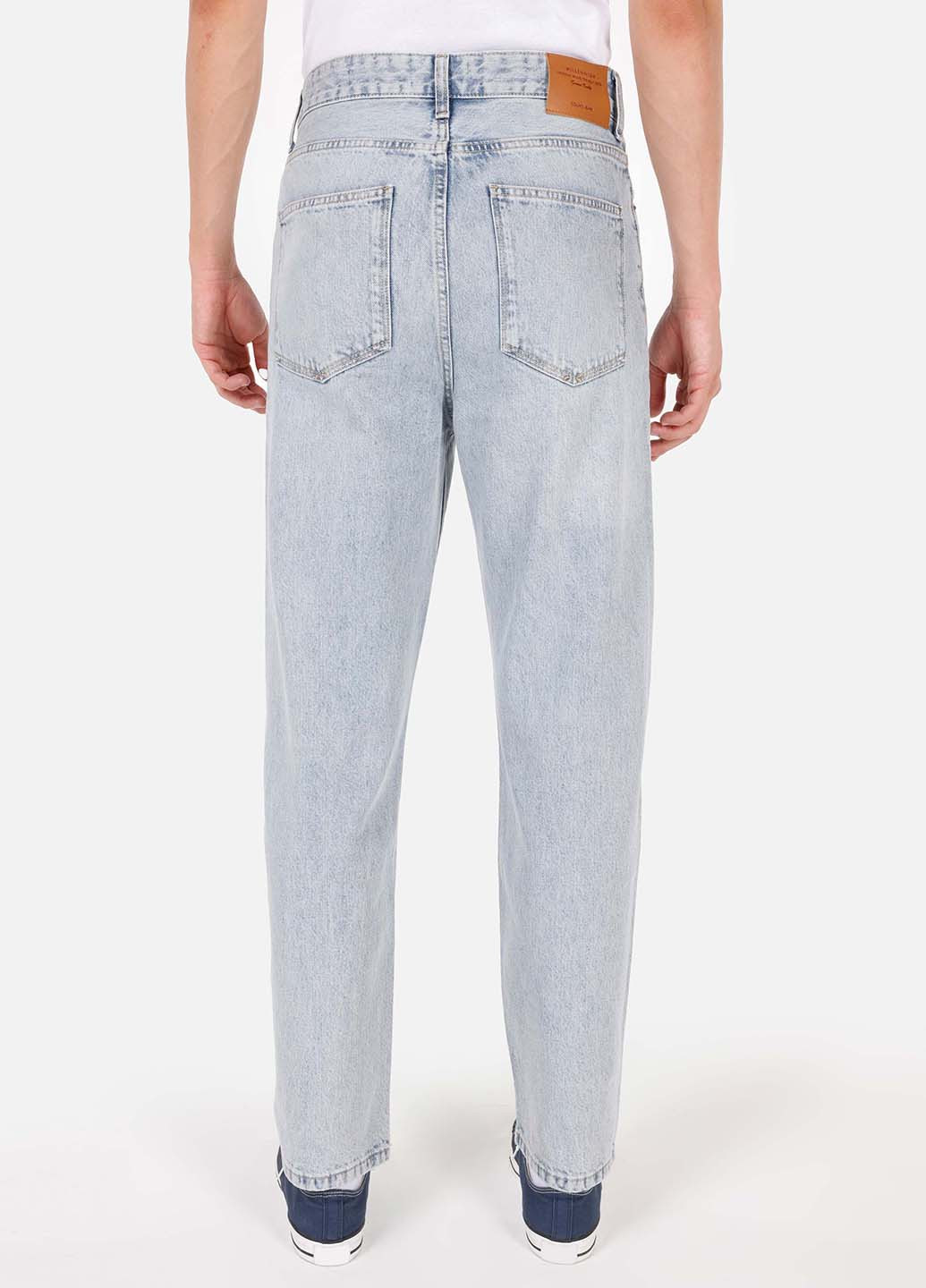 Светло-голубые демисезонные мешковатые джинсы Colin's