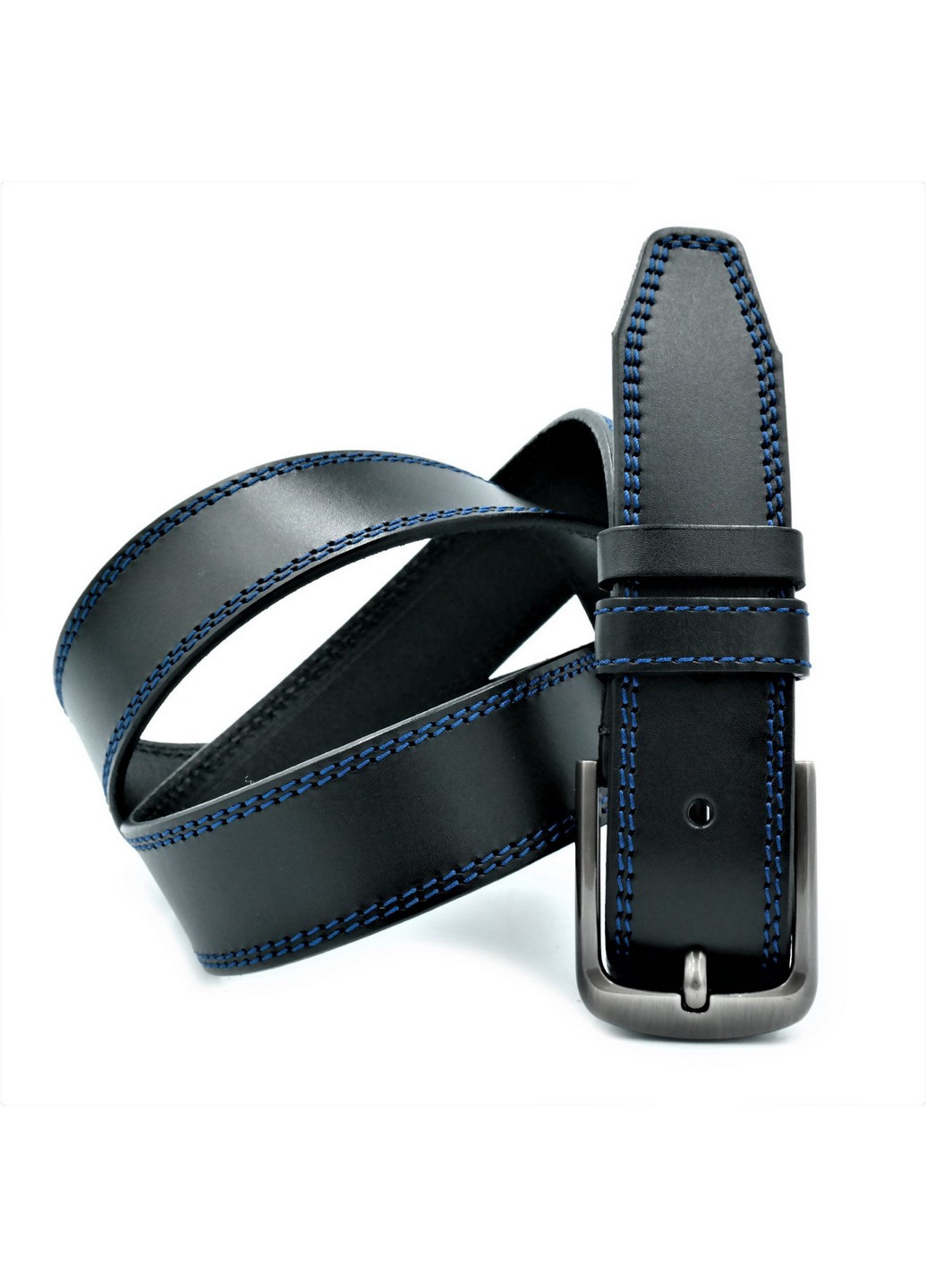 Шкіряний чоловічий ремінь 110-125х4 см Weatro (211364953)