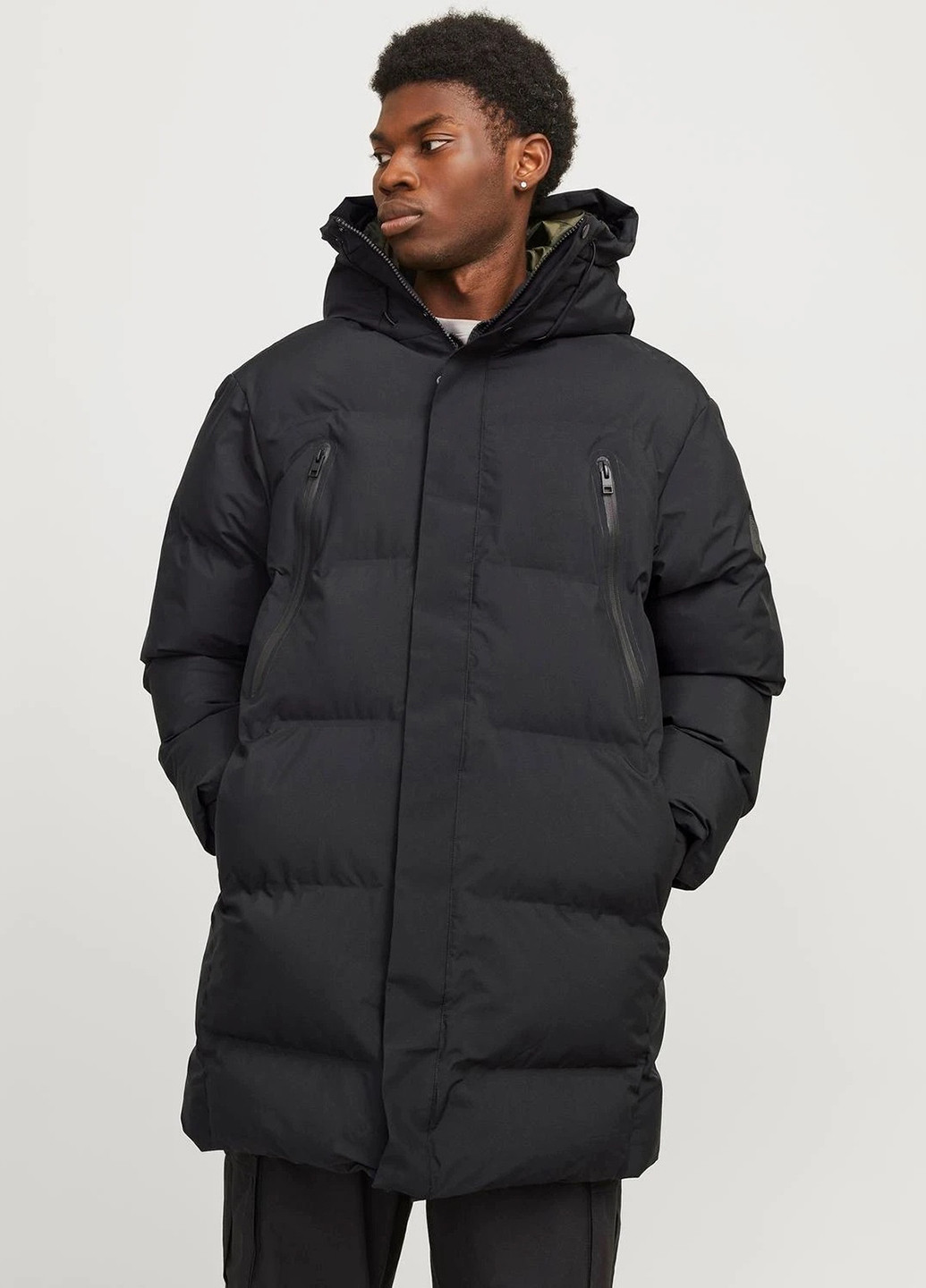 Чорна зимня куртка Jack & Jones