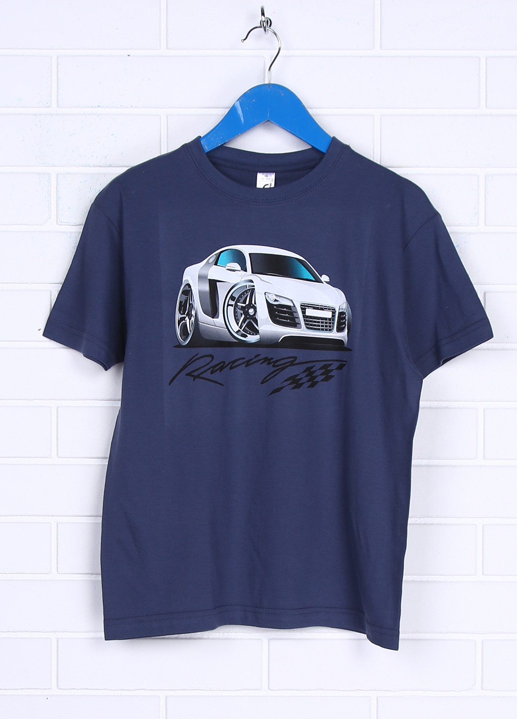 Темно-синяя летняя футболка с коротким рукавом Sol's