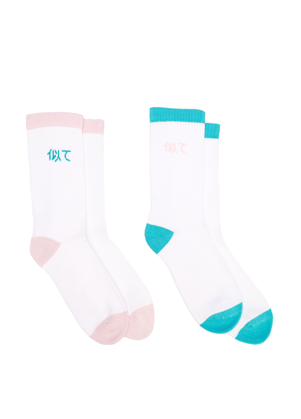 Белые носки (2 пары) UNITED4 надписи (329059709)