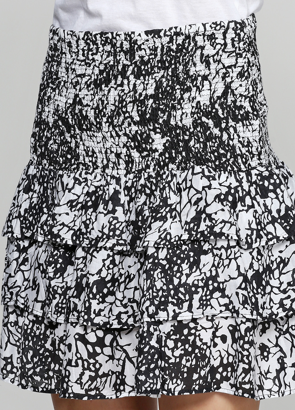 Черная кэжуал с абстрактным узором юбка Saint Tropez мини