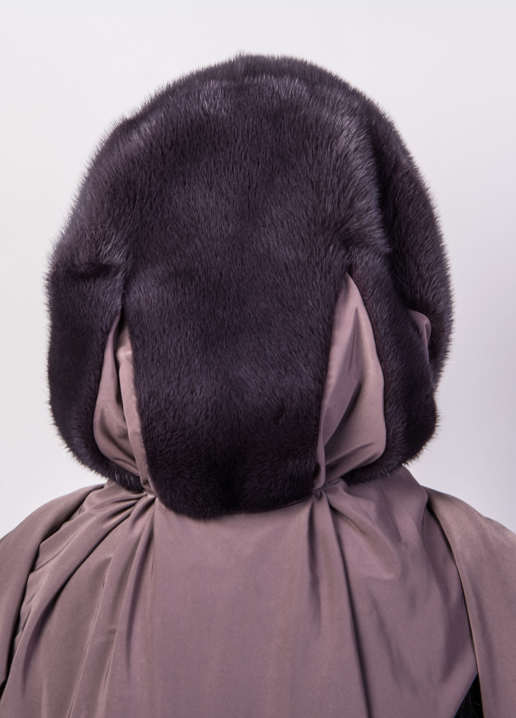 Женский норковый платок на голову Меховой Стиль паук (246266664)