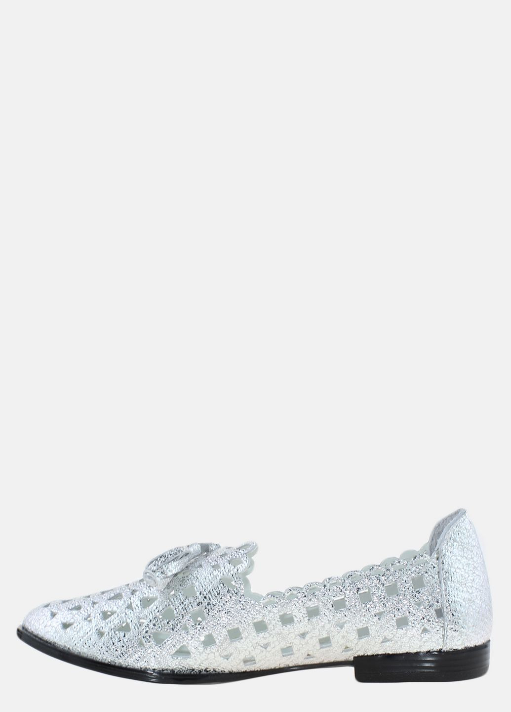 Женские балетки rv185 серебро Violetti | серебряные однотонные натуральная кожа (317432401)