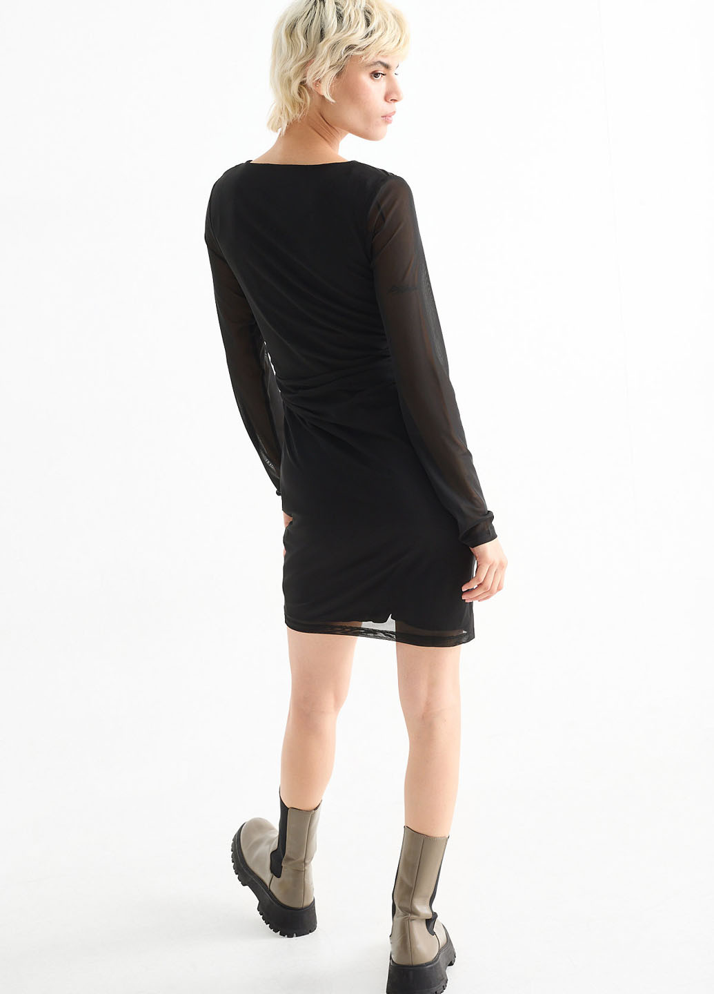 Чорна кежуал сукня силуетна C&A однотонна