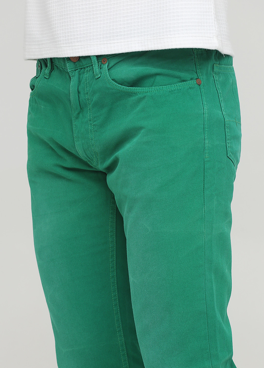 Зеленые кэжуал демисезонные прямые брюки Ralph Lauren