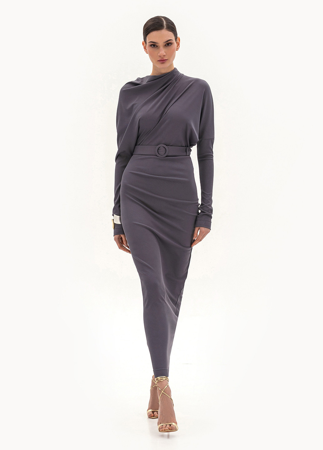 Сіра кежуал сукня силуетна BGL однотонна