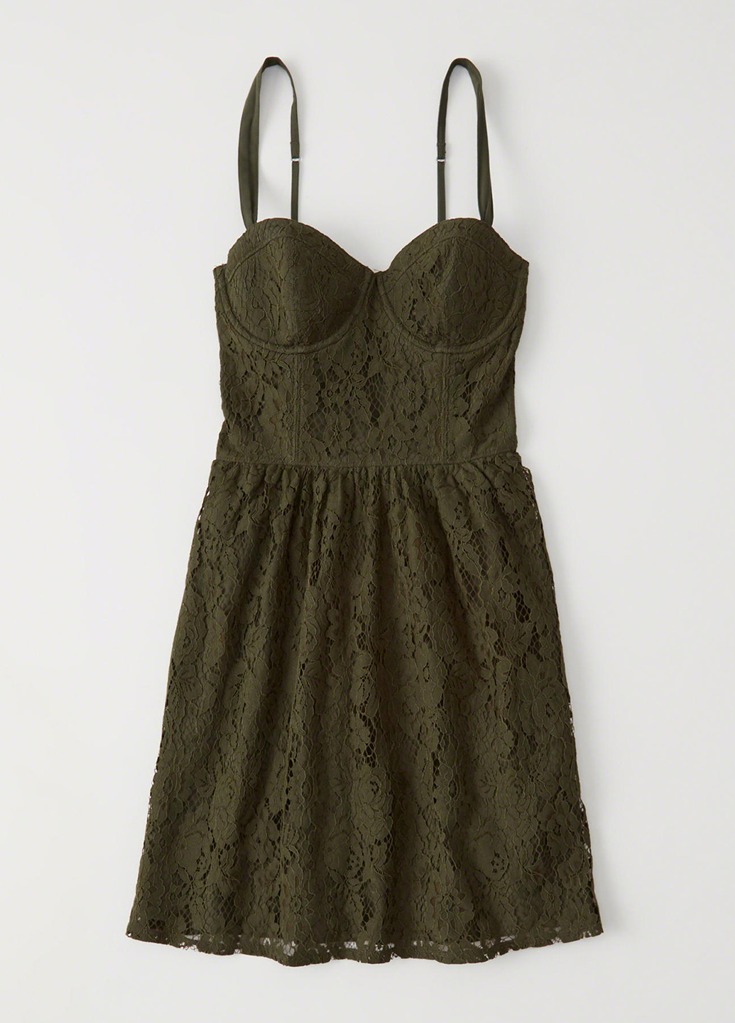 Зеленое кэжуал платье Abercrombie & Fitch