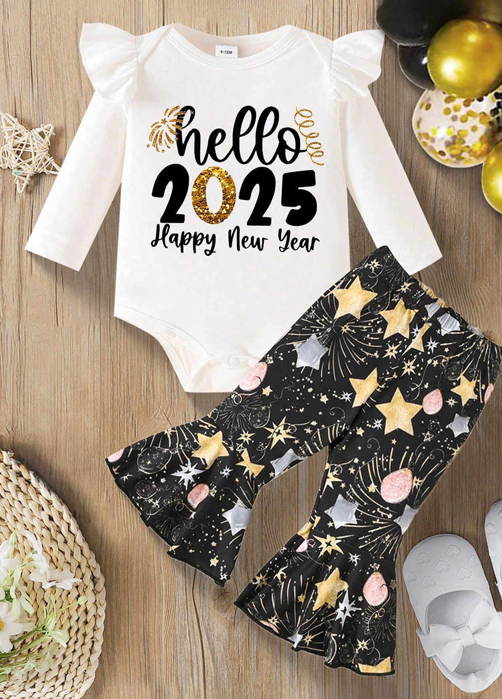 Комбінований зимовий костюм (боді, штани) брючний SHEIN