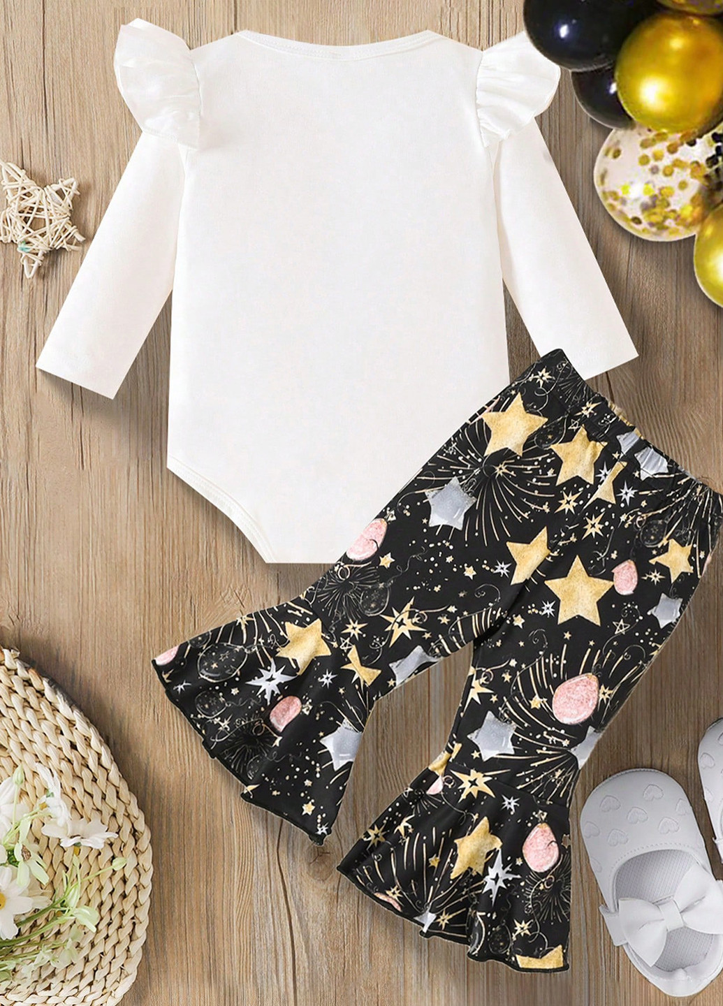 Комбінований зимовий костюм (боді, штани) брючний SHEIN