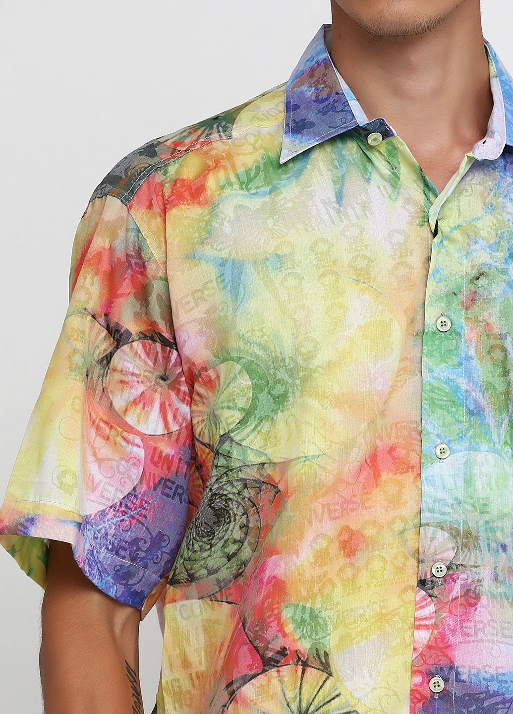 Цветная кэжуал рубашка с абстрактным узором RW
