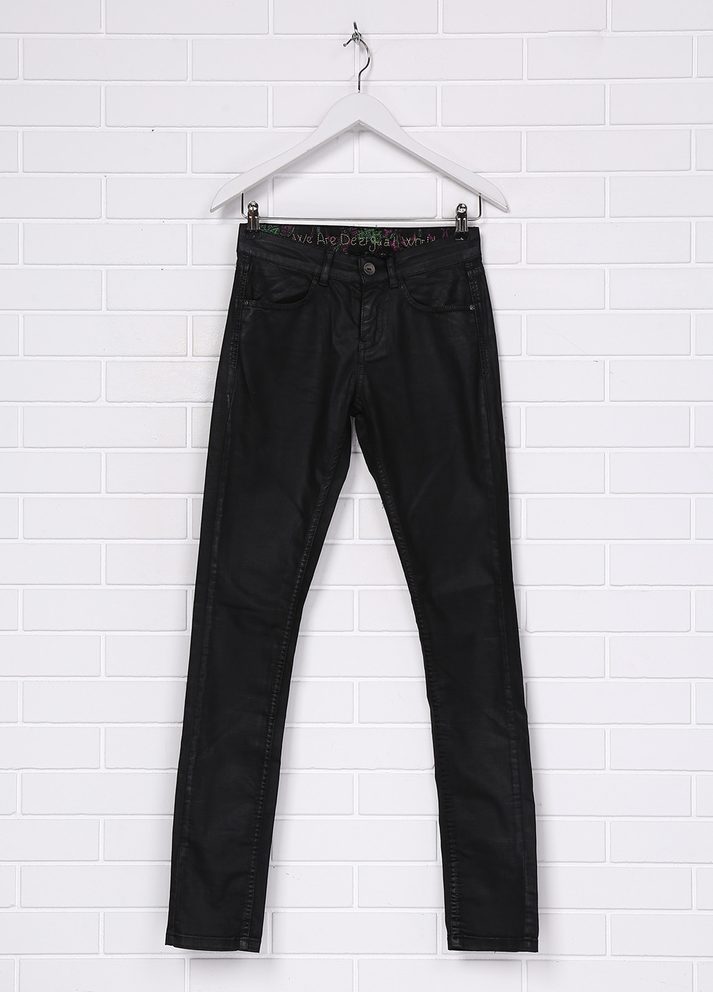 Черные кэжуал демисезонные зауженные брюки Desigual