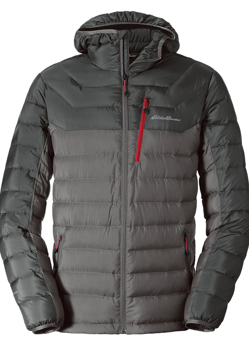 Серый зимний Пуховик Eddie Bauer