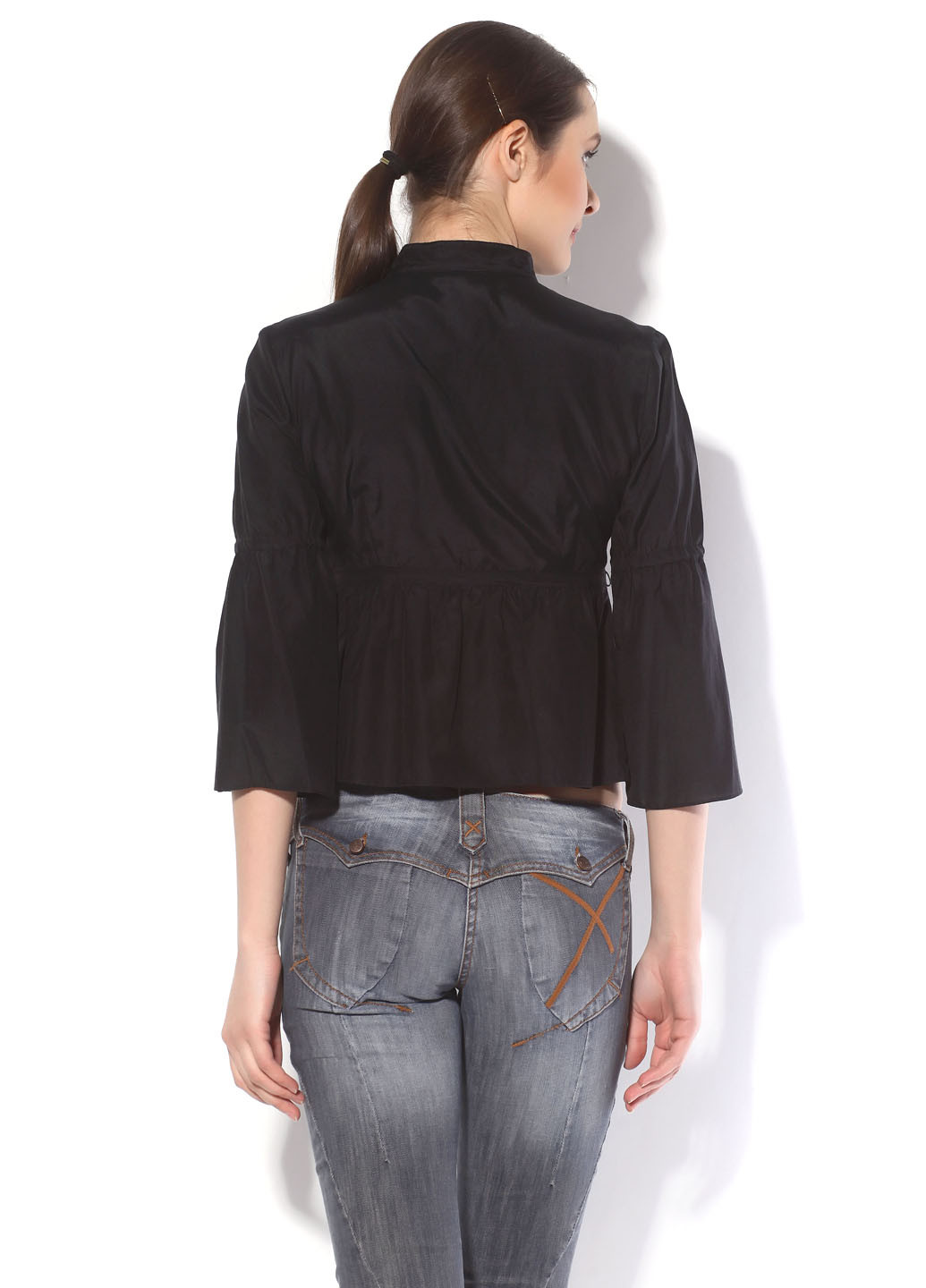 Черная демисезонная блуза Moschino