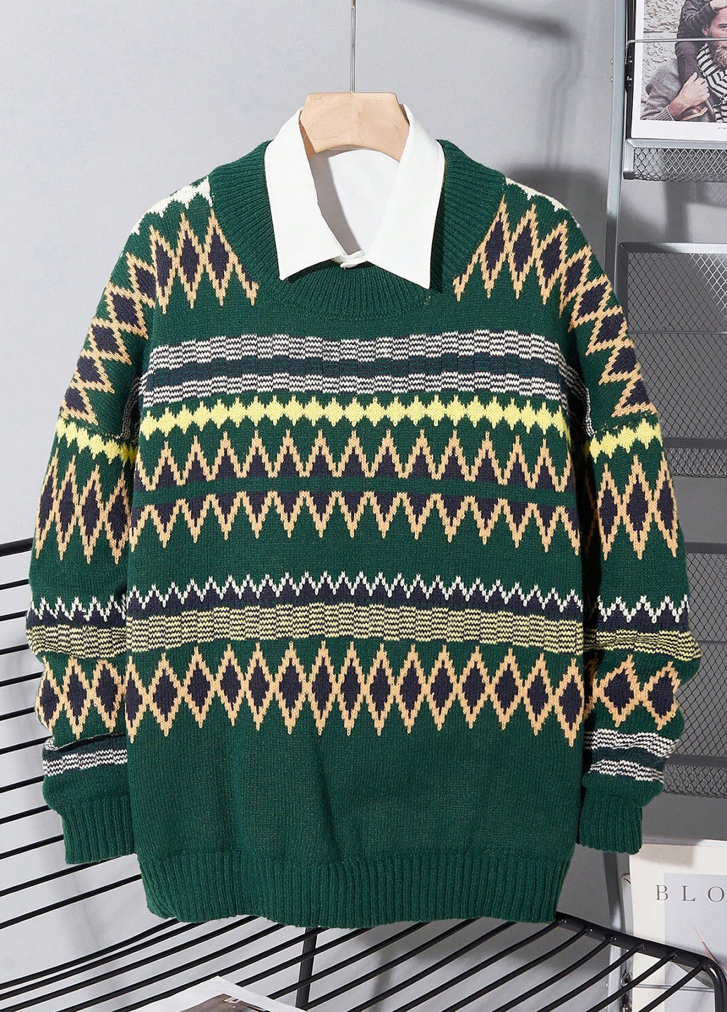 Зеленый демисезонный джемпер джемпер SHEIN