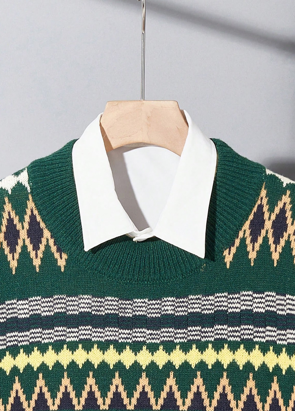 Зеленый демисезонный джемпер джемпер SHEIN