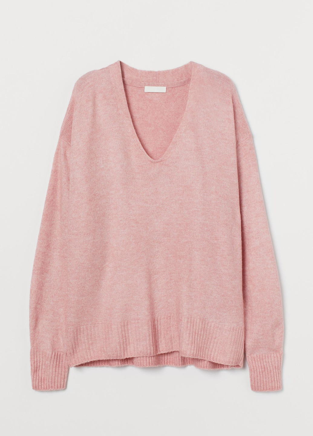 Светло-розовый зимний свитер H&M