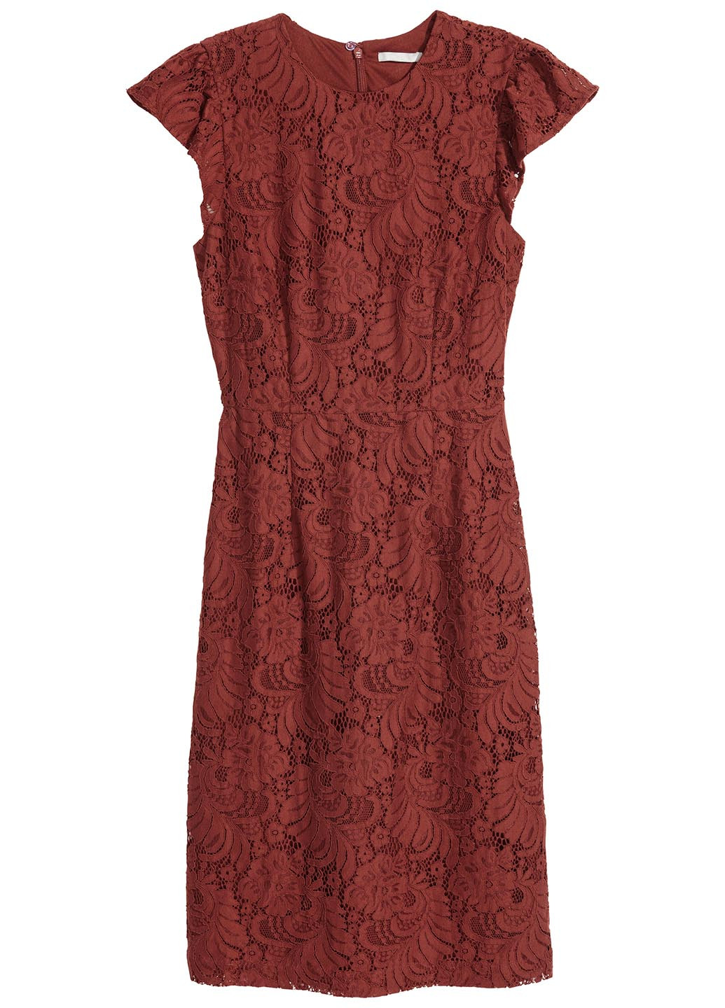 Коричневое сукня демісезон,коричневий в візерунки, H&M однотонное