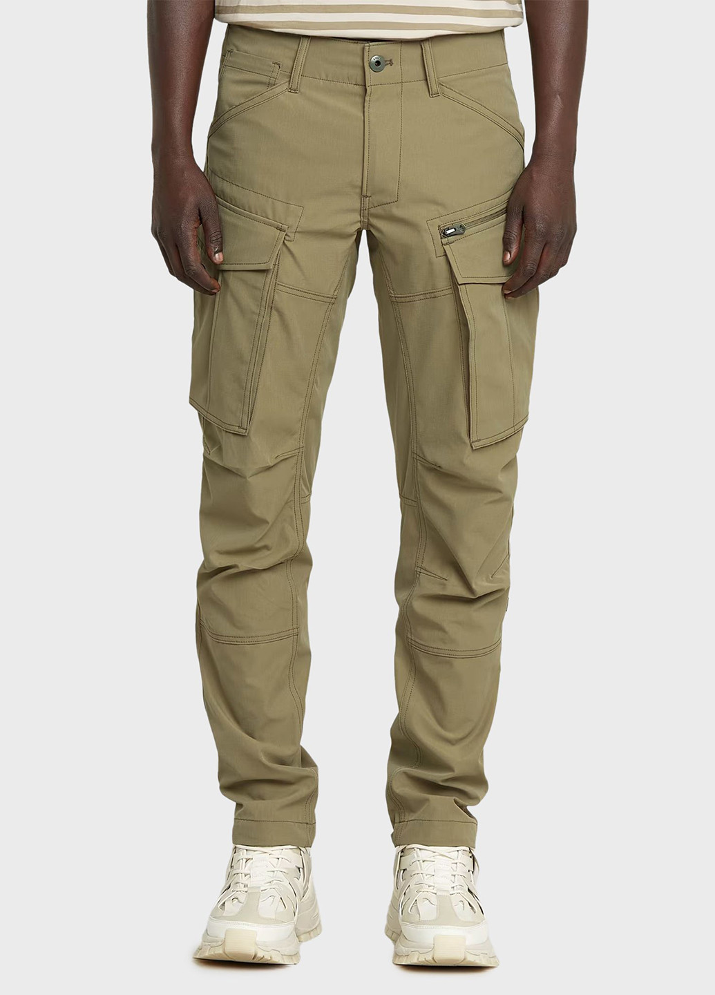 Оливковые кэжуал демисезонные зауженные, карго брюки G-Star Raw