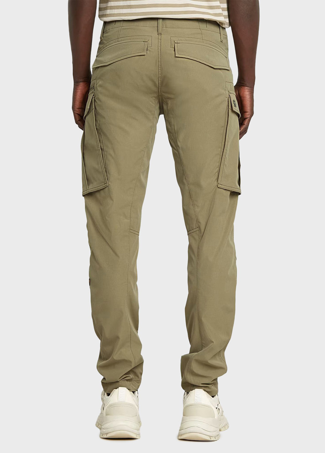 Оливковые кэжуал демисезонные зауженные, карго брюки G-Star Raw