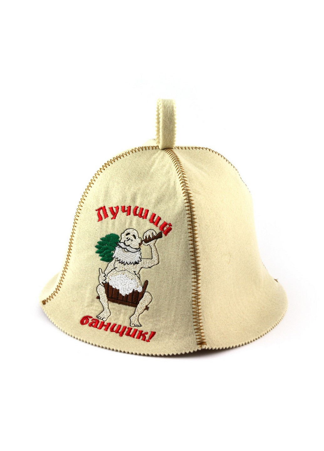 Шапка для сауны "Лучший банщик" Универсальный Luxyart (254456589)