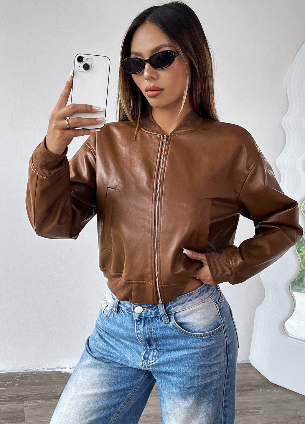 Бомбер SHEIN на блискавці (337833242)