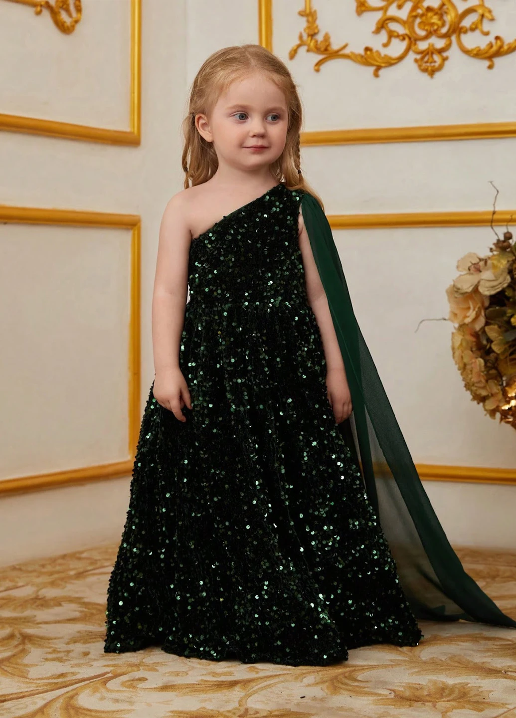 Темно-зелена сукня SHEIN (329546518)