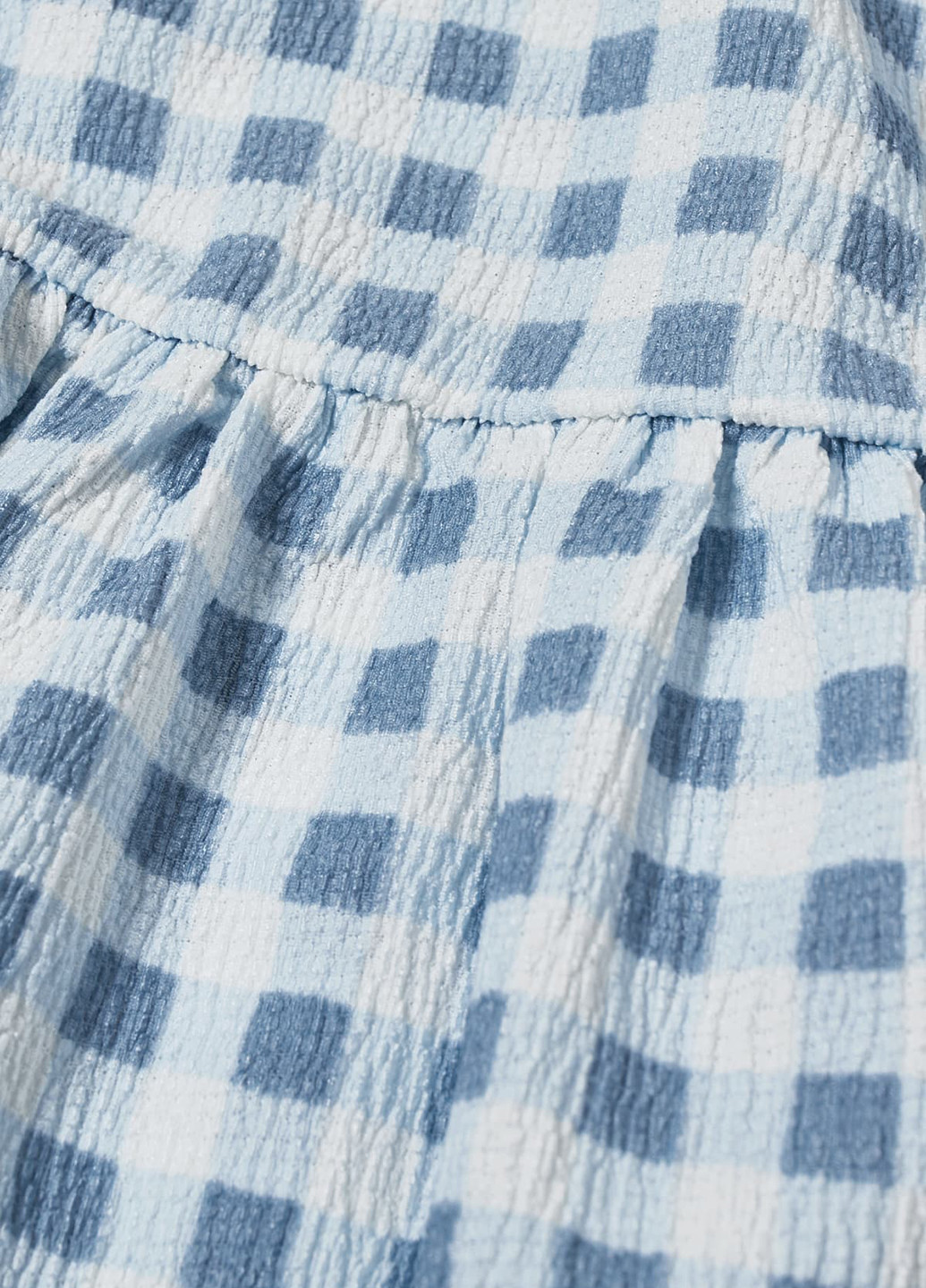 Блакитна кежуал сукня сукня-футболка C&A в клітинку