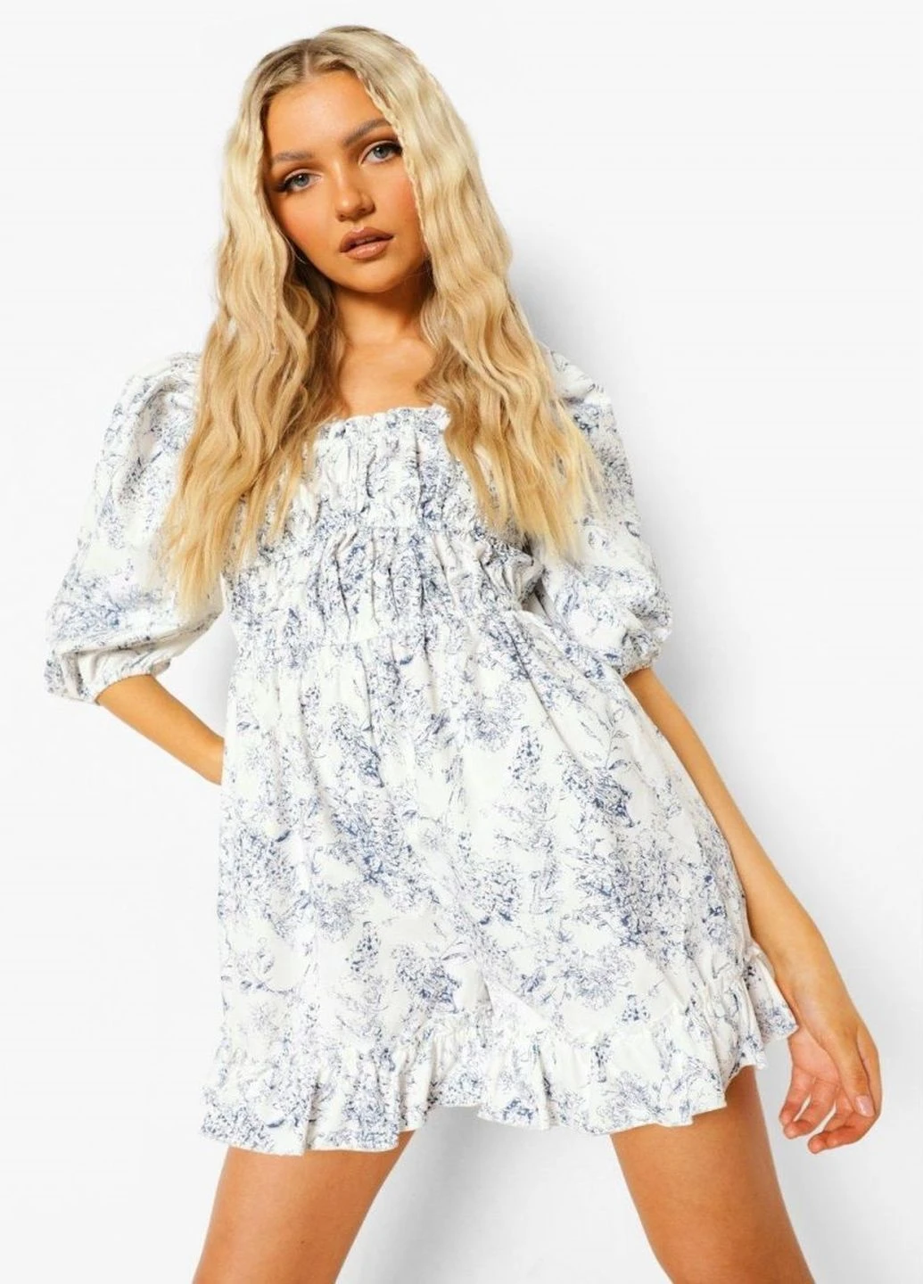 Білий кежуал плаття, сукня Boohoo однотонна