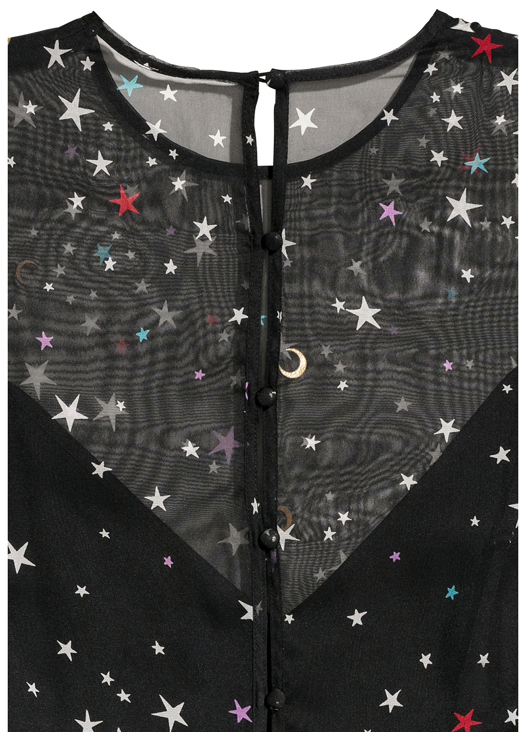 Чорна кежуал сукня кльош H&M зірки