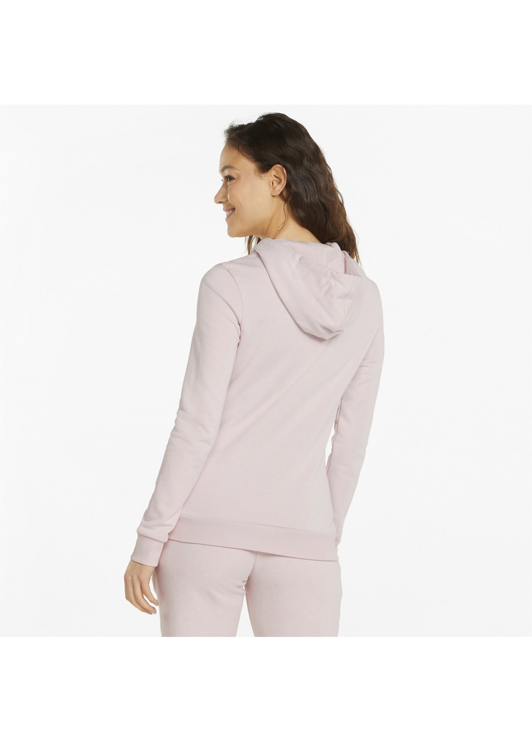 Рожева спортивна толстовка power graphic women's hoodie Puma однотонна