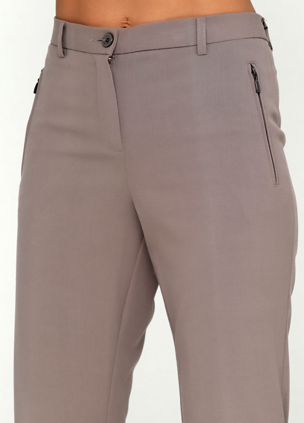Темно-бежевые кэжуал демисезонные зауженные брюки BRANDTEX CLASSIC