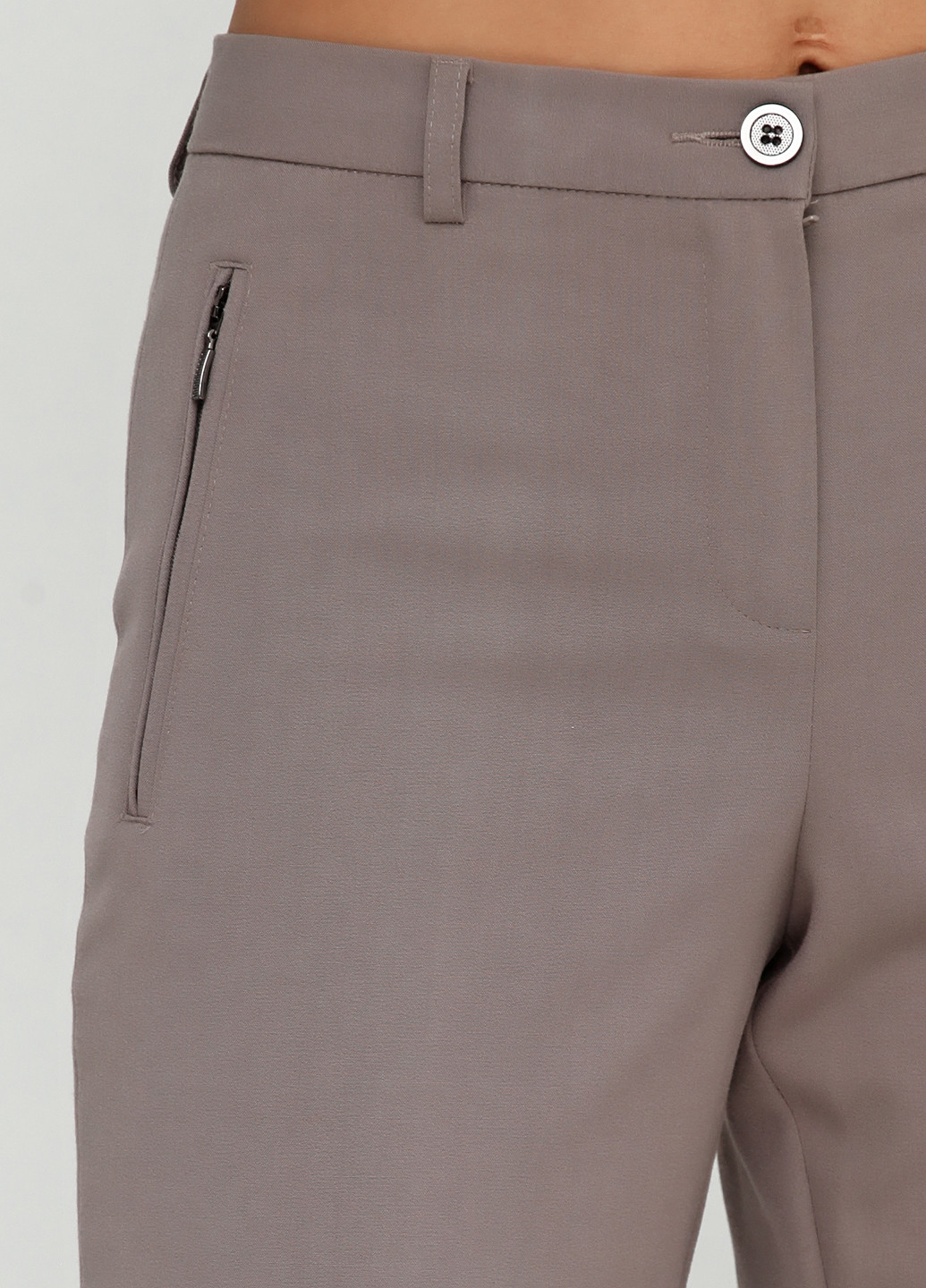 Темно-бежевые кэжуал демисезонные зауженные брюки BRANDTEX CLASSIC