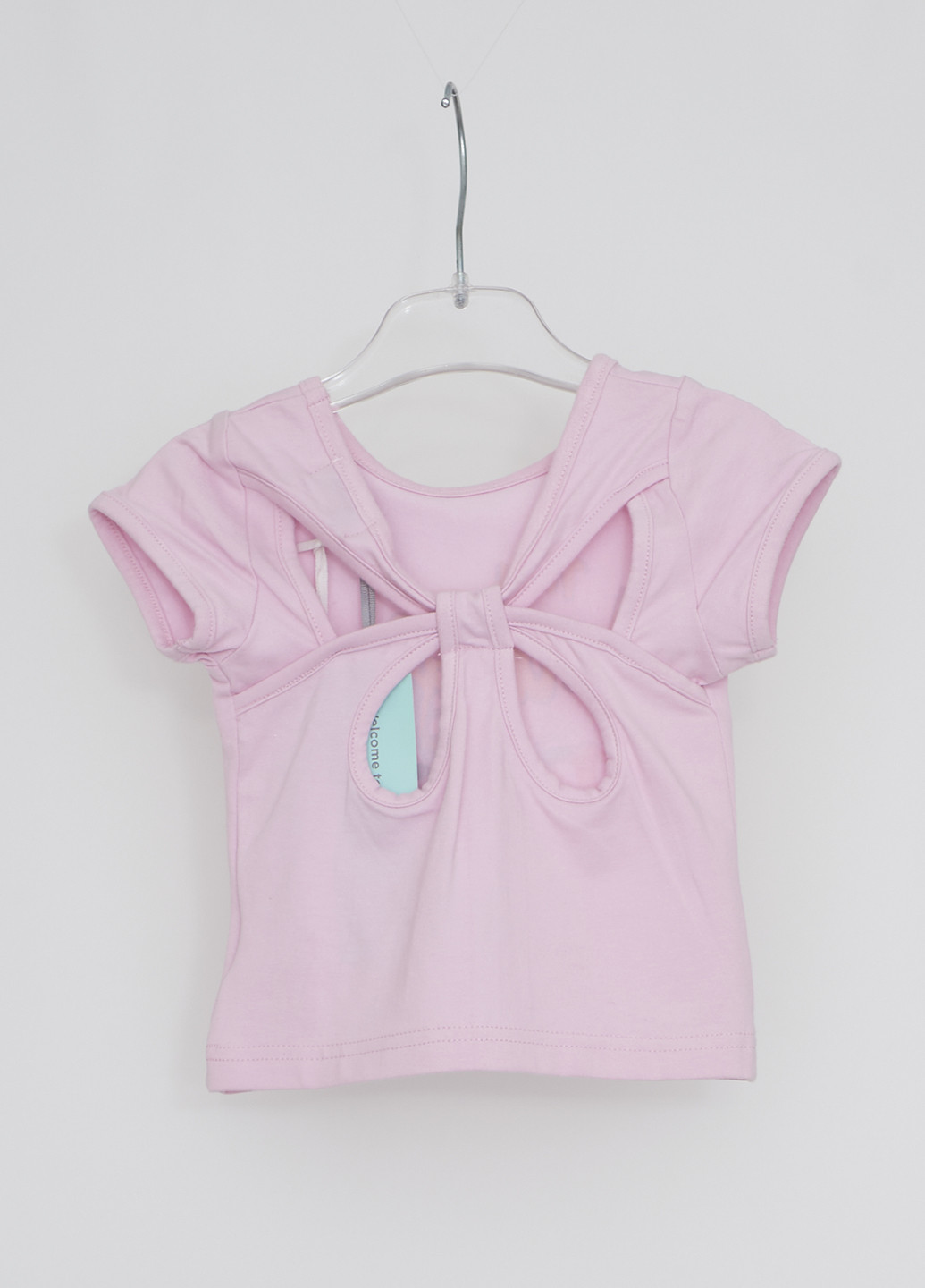 Розовая летняя футболка с коротким рукавом Mandarino