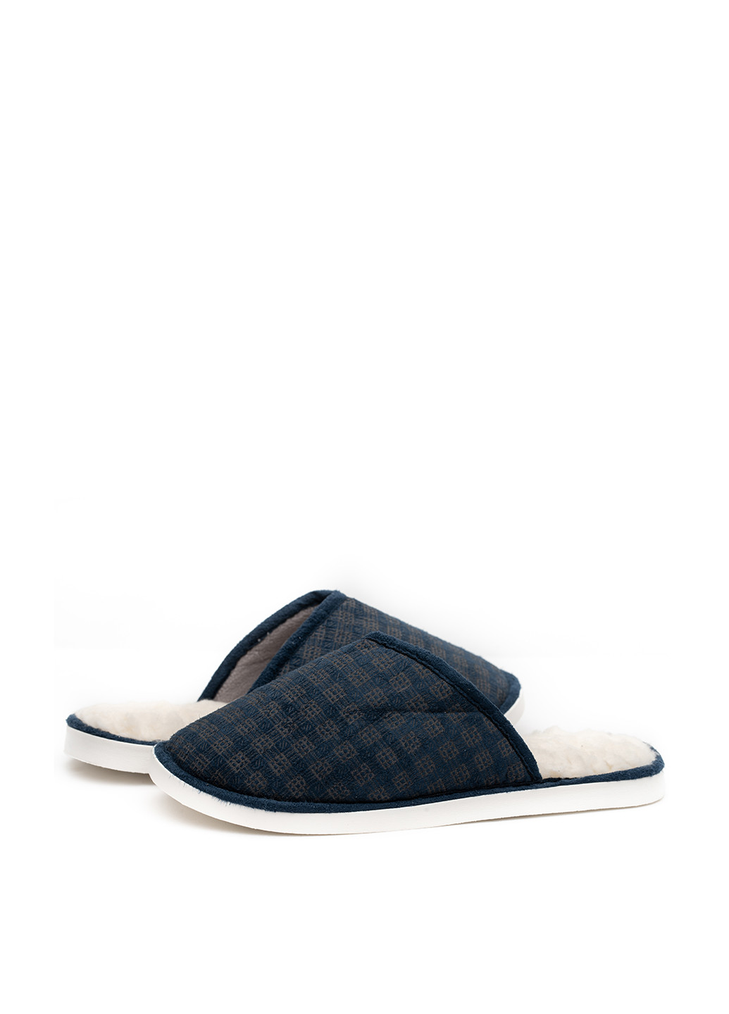 Синие комнатные тапочки мужские warmy men синие Oldcom