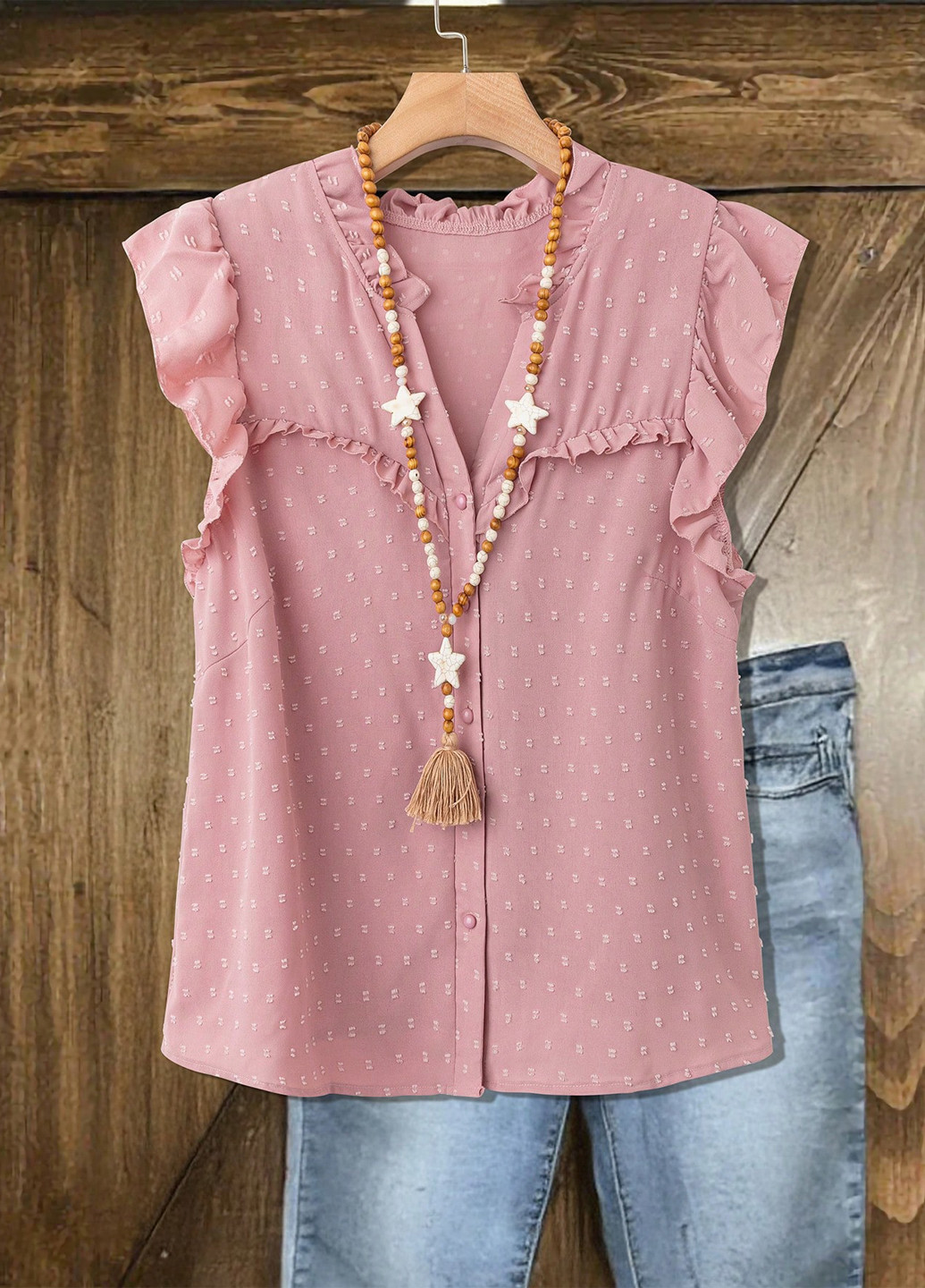 Розовая блуза SHEIN