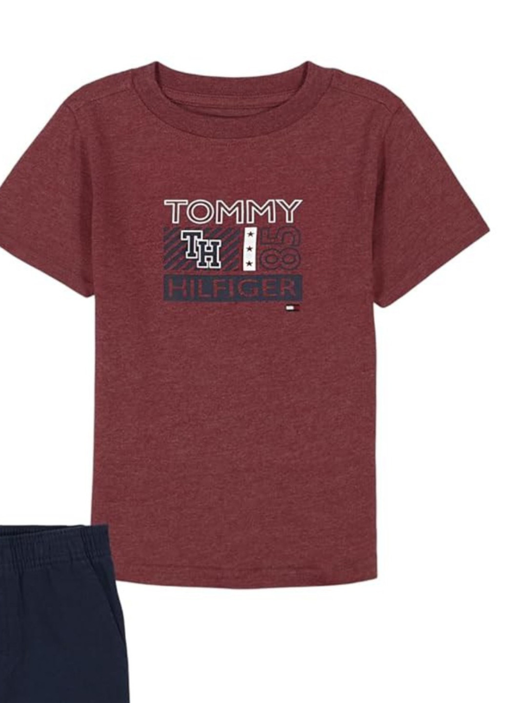 Комбинированный демисезонный комплект (лонгслив, футболка, брюки) Tommy Hilfiger