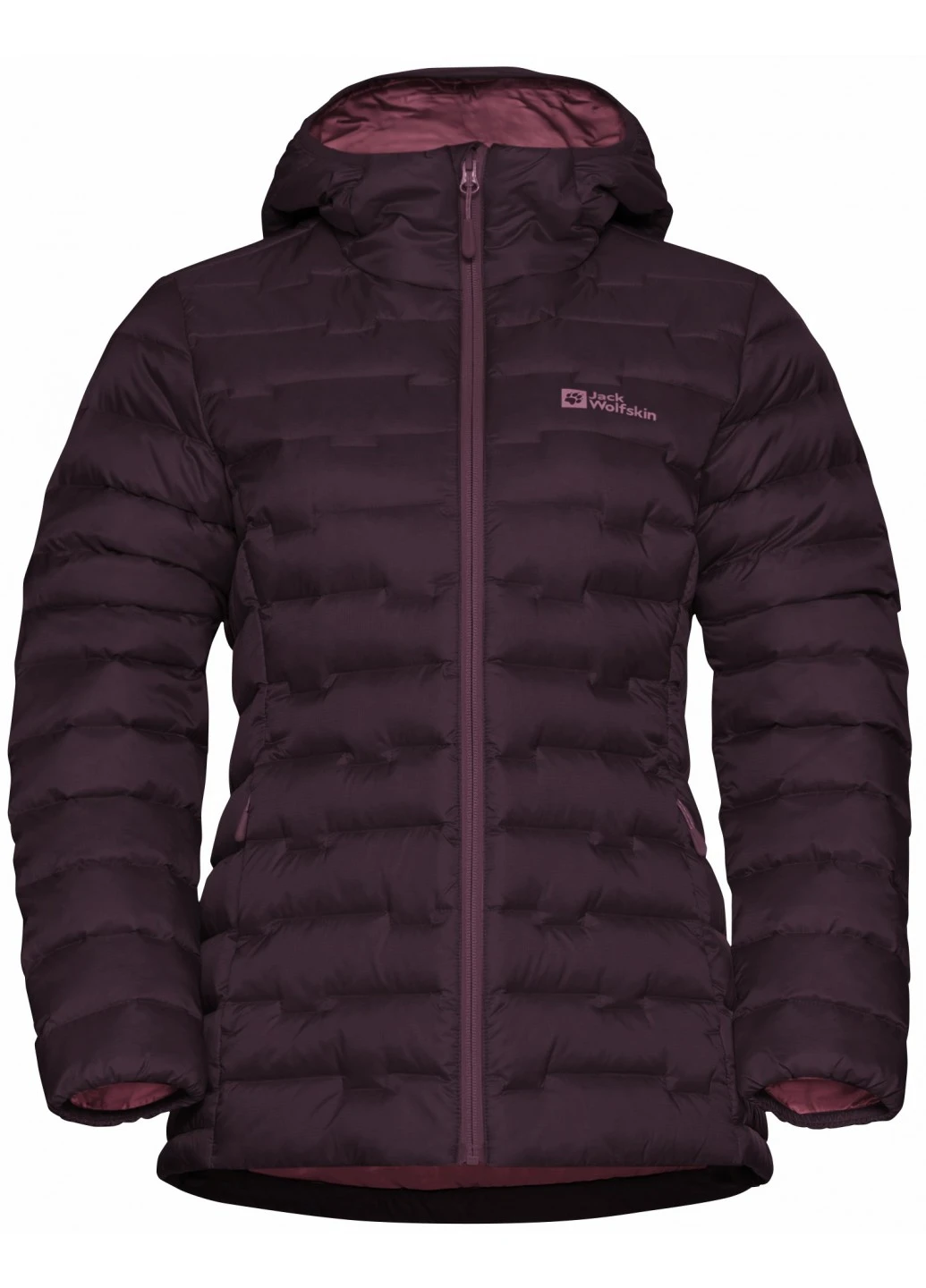 Фиолетовый демисезонный Пуховик Jack Wolfskin