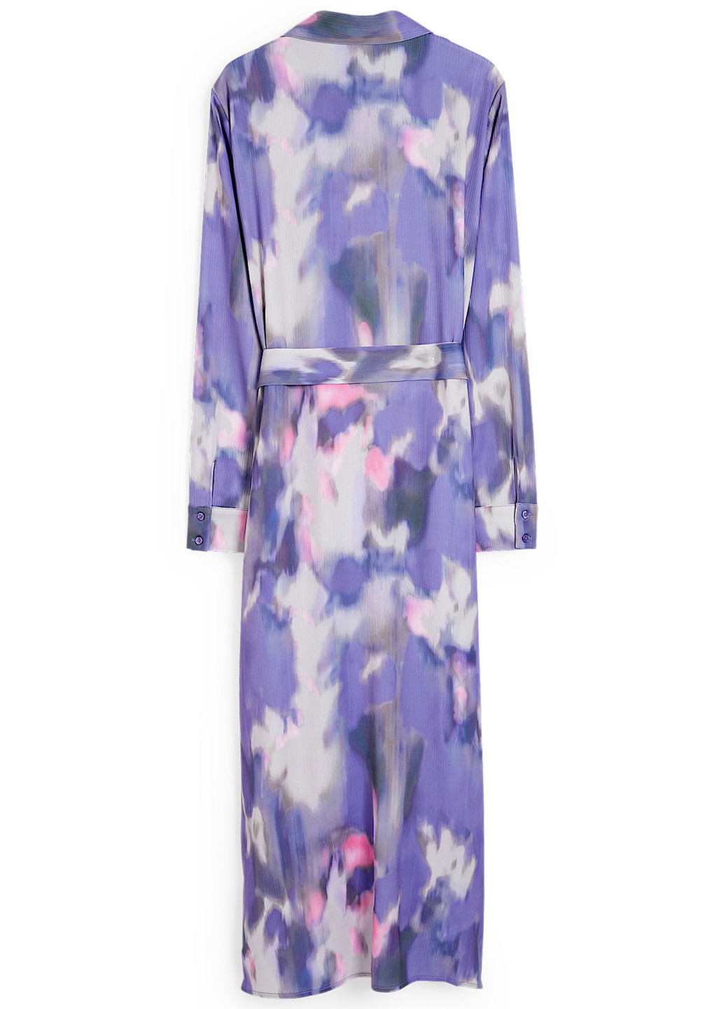 Фіолетова кежуал сукня сукня-сорочка C&A з абстрактним візерунком