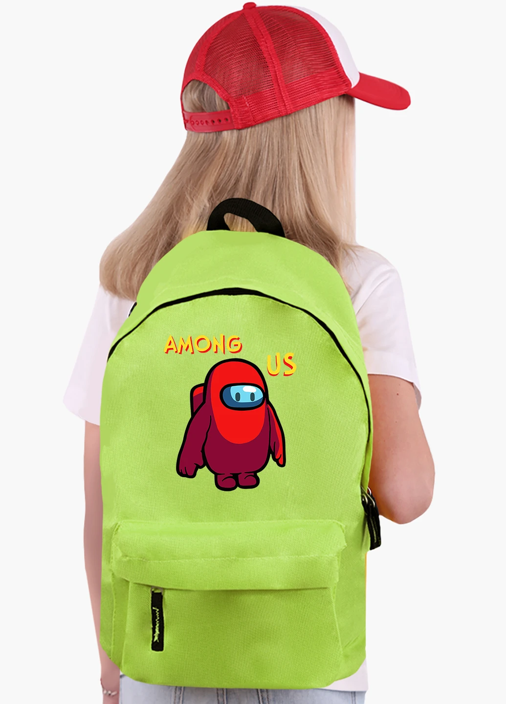 Детский рюкзак Амонг Ас Красный (Among Us Red) (9263-2411) MobiPrint (217075015)