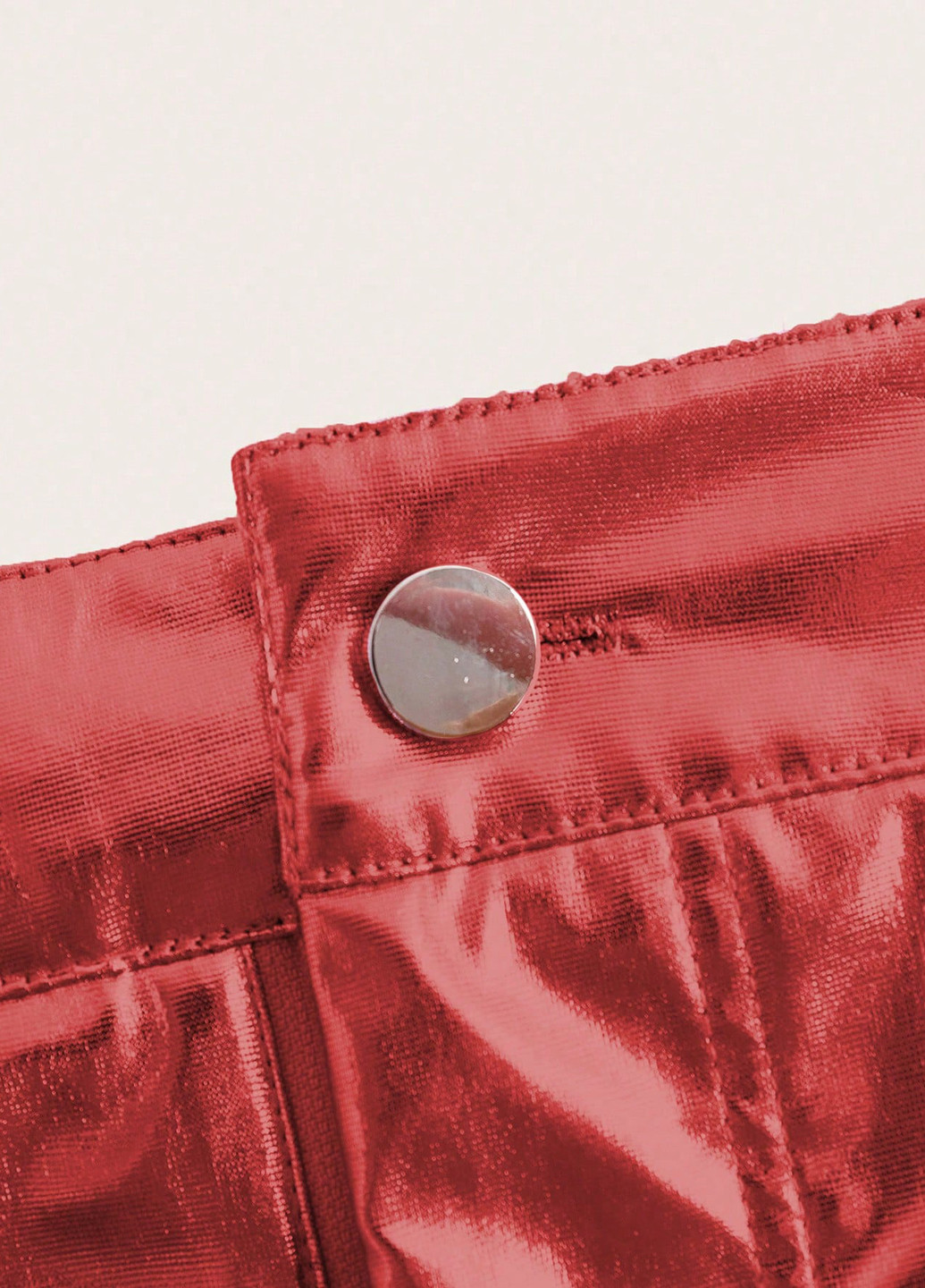 Красная кэжуал однотонная юбка SHEIN