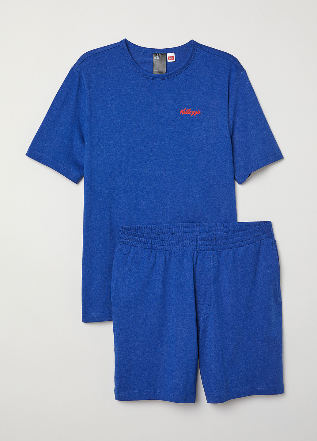 Синий демисезонный комплект (футболка, шорты) H&M