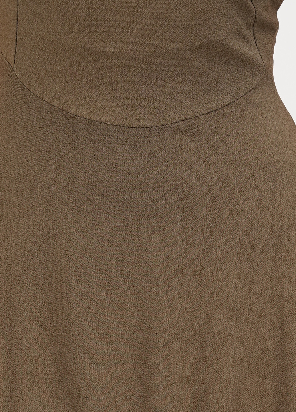 Оливкова (хакі) кежуал сукня Sassofono Club однотонна