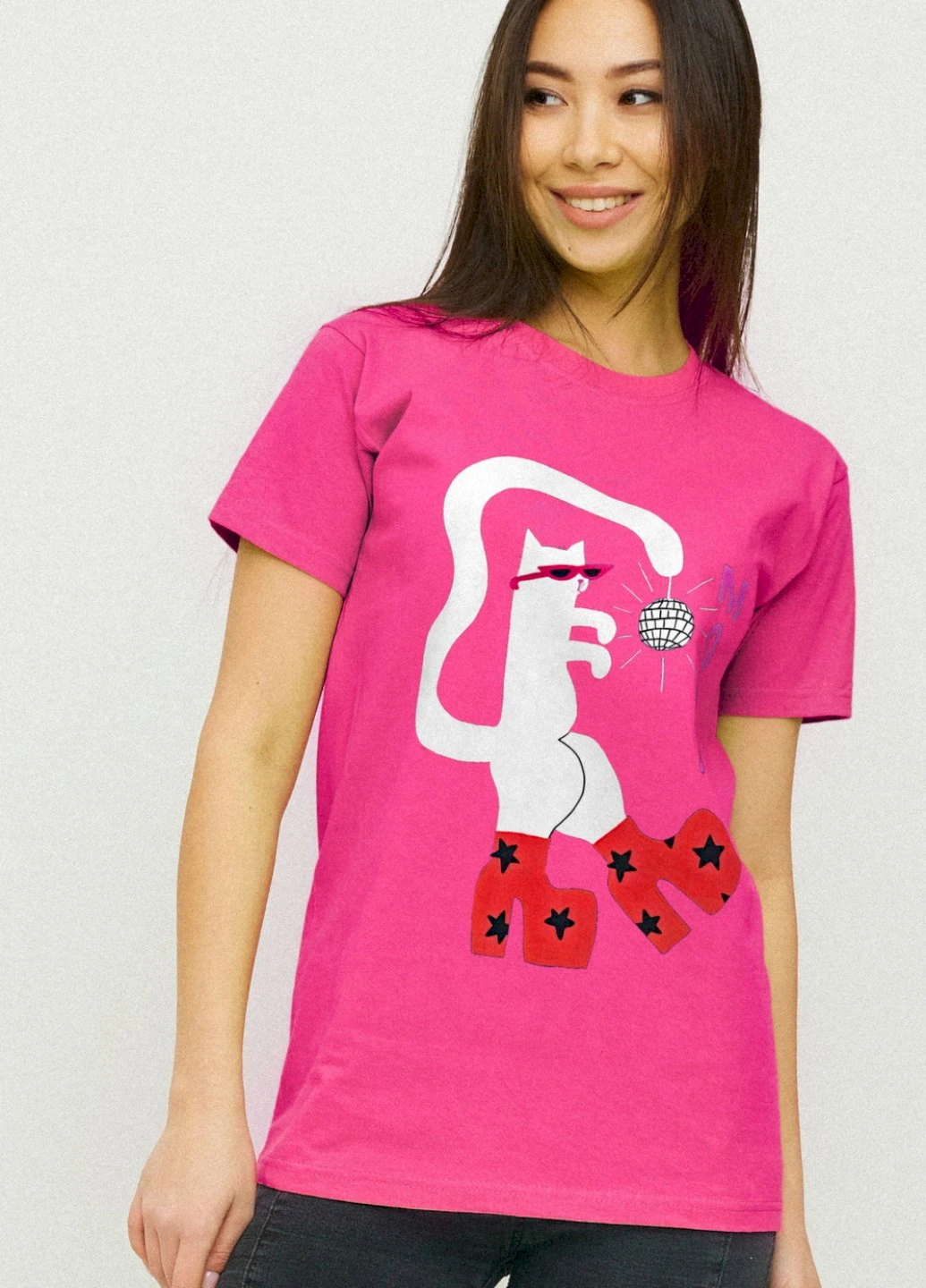 Футболка Boyfriend / air print / YAPPI - (237407566)
