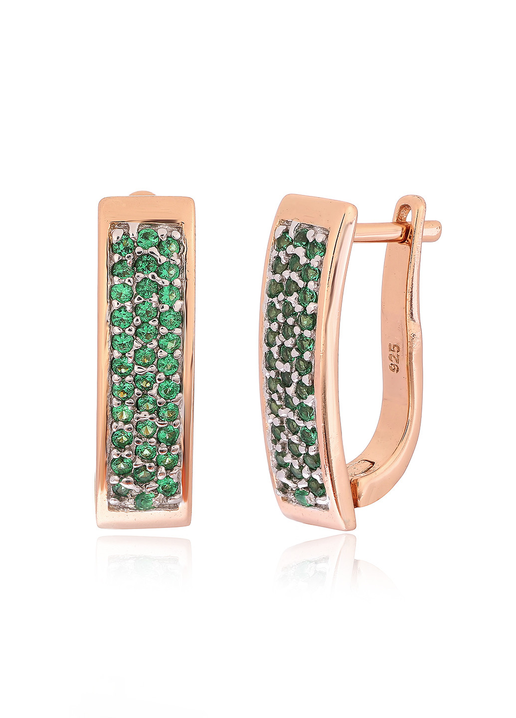 Серебряные серьги с фианитами с3фи/337 Silvex925 (201169668)