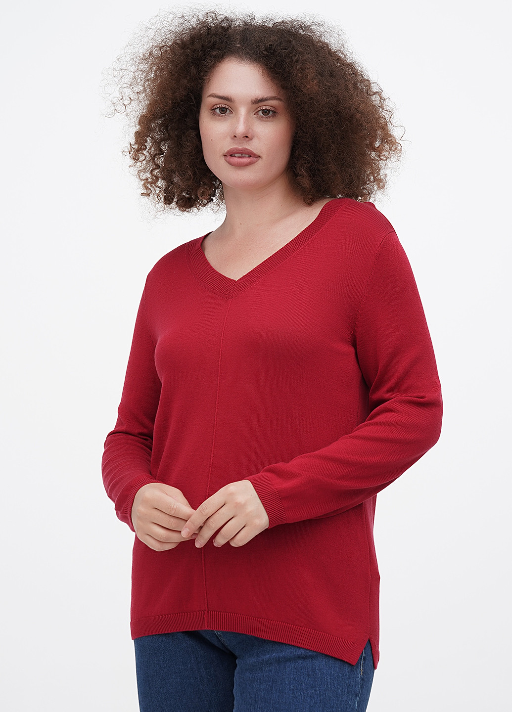 Світло-бордовий демісезонний светр пуловер Minus