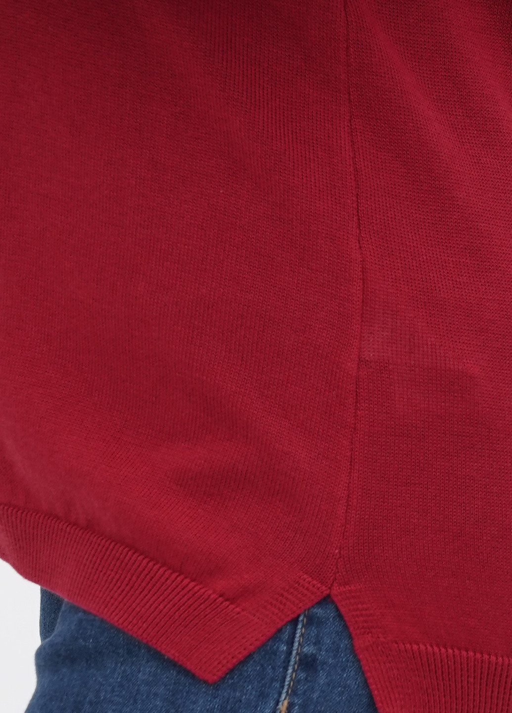 Светло-бордовый демисезонный свитер пуловер Minus