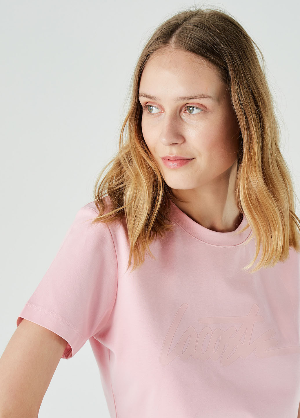 Світло-рожева всесезон футболка Lacoste