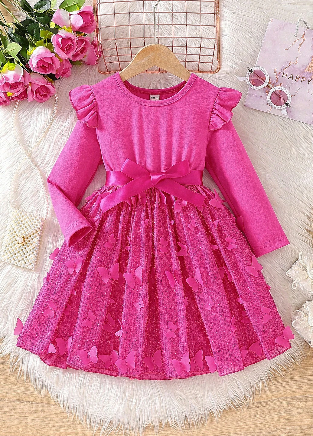 Фуксія сукня SHEIN (339507867)
